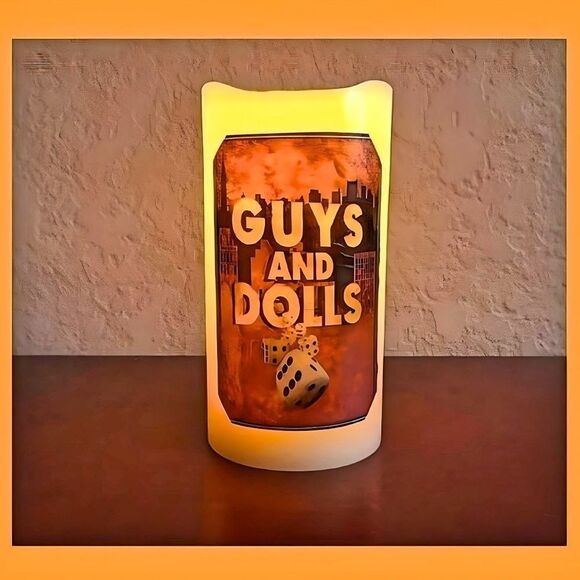 🕯NWOT. Guys & Dolls Musical Theater Flameless Candle - Picture 1 of 5